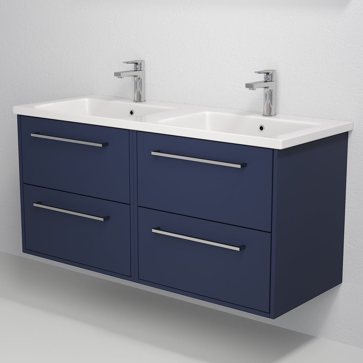 Mandal Badrumsmöbel, Blå Matt - Tvättställsskåp - BATH DELUXE - EXCLUSIVE - 77 - 120 - 31 - 04 - 00 - BATHDELUXE SWEDEN