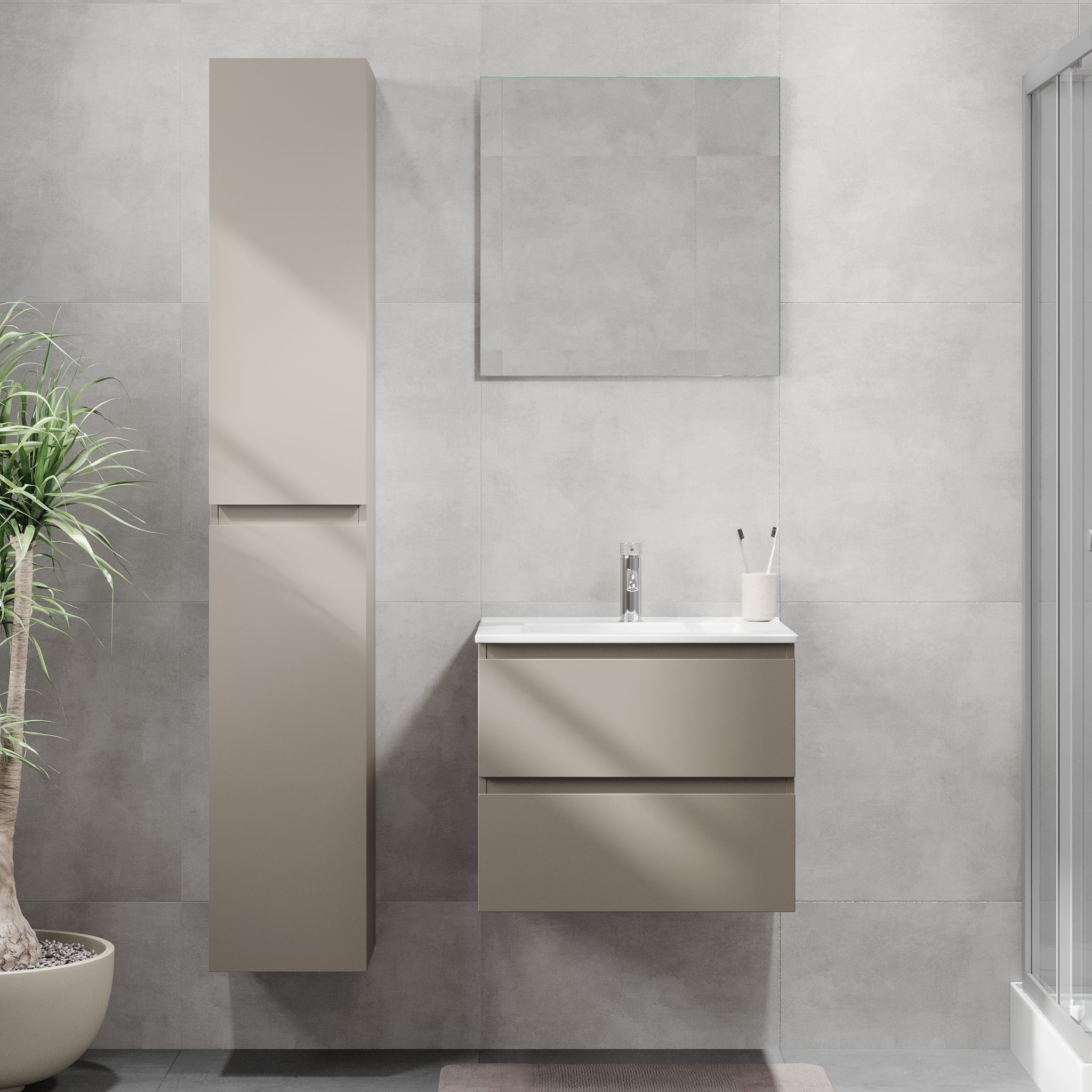 Kenwood, Möbelset - Handfat &amp; Skåp, Marakesh - 61 cm - Möbelset - Kod - BATH DELUXE - BASIC - 80-060-04-29-01 - BATHDELUXE SWEDEN