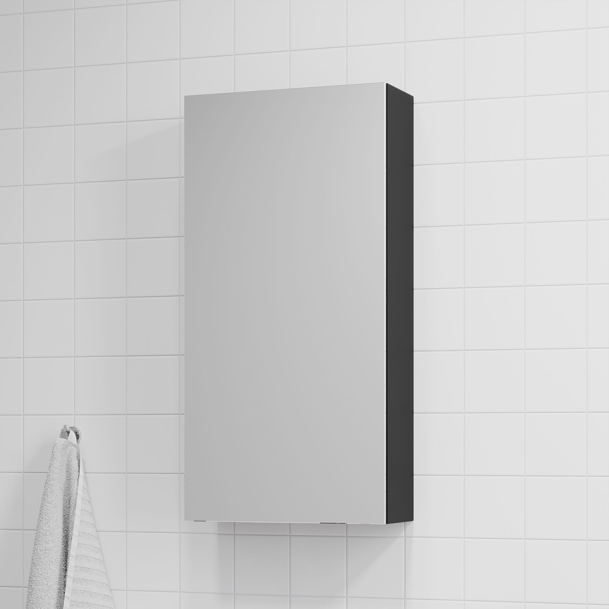 Idse Spegelskåp, Svart Matt - Spegelskåp - BATH DELUXE - PRESTIGE - 82 - 025 - 40 - 02 - 00 - BATHDELUXE SWEDEN