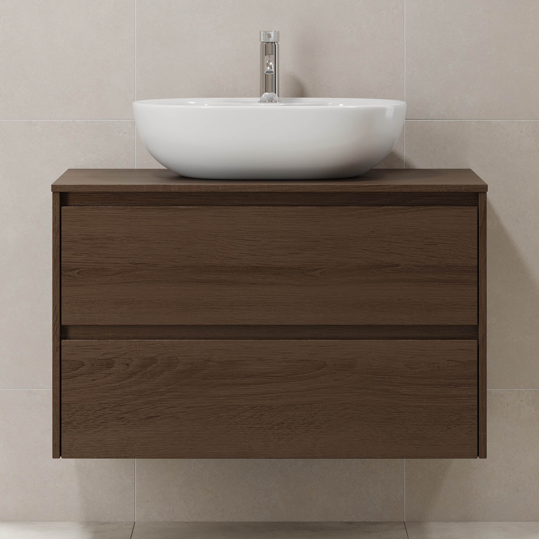 Svalbard Badrumsmöbel, Valnöt - Tvättställsskåp - BATH DELUXE - EXCLUSIVE - 83 - 090 - 10 - 84 - 40 - BATHDELUXE SWEDEN