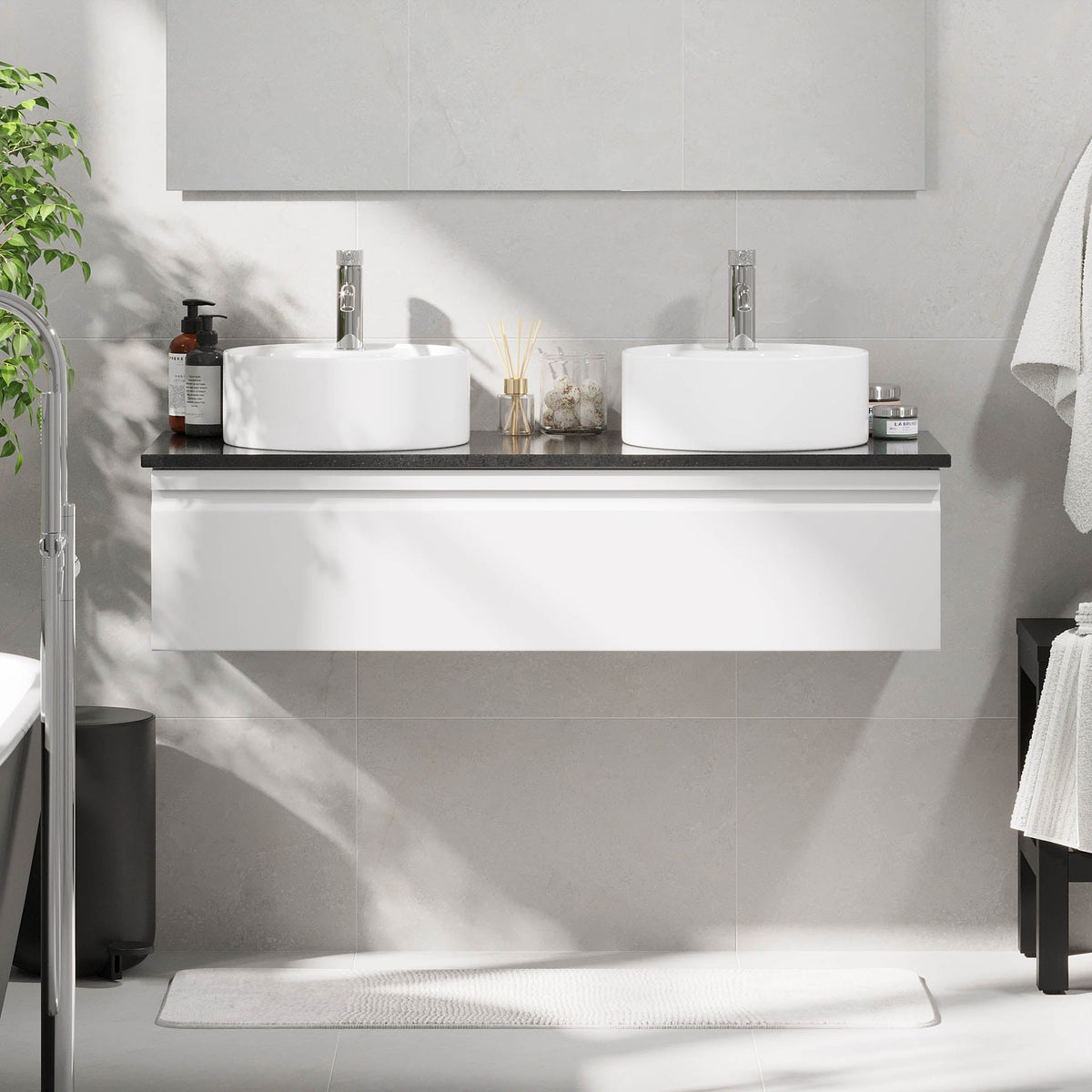 Mirage, Furniture Set - Code, White Mat - 80 cm - MASTERSTORE - 8595677192605 - Furniture Set - Code - 89 - 080 - 03 - 01 - 41 - 8595677192605