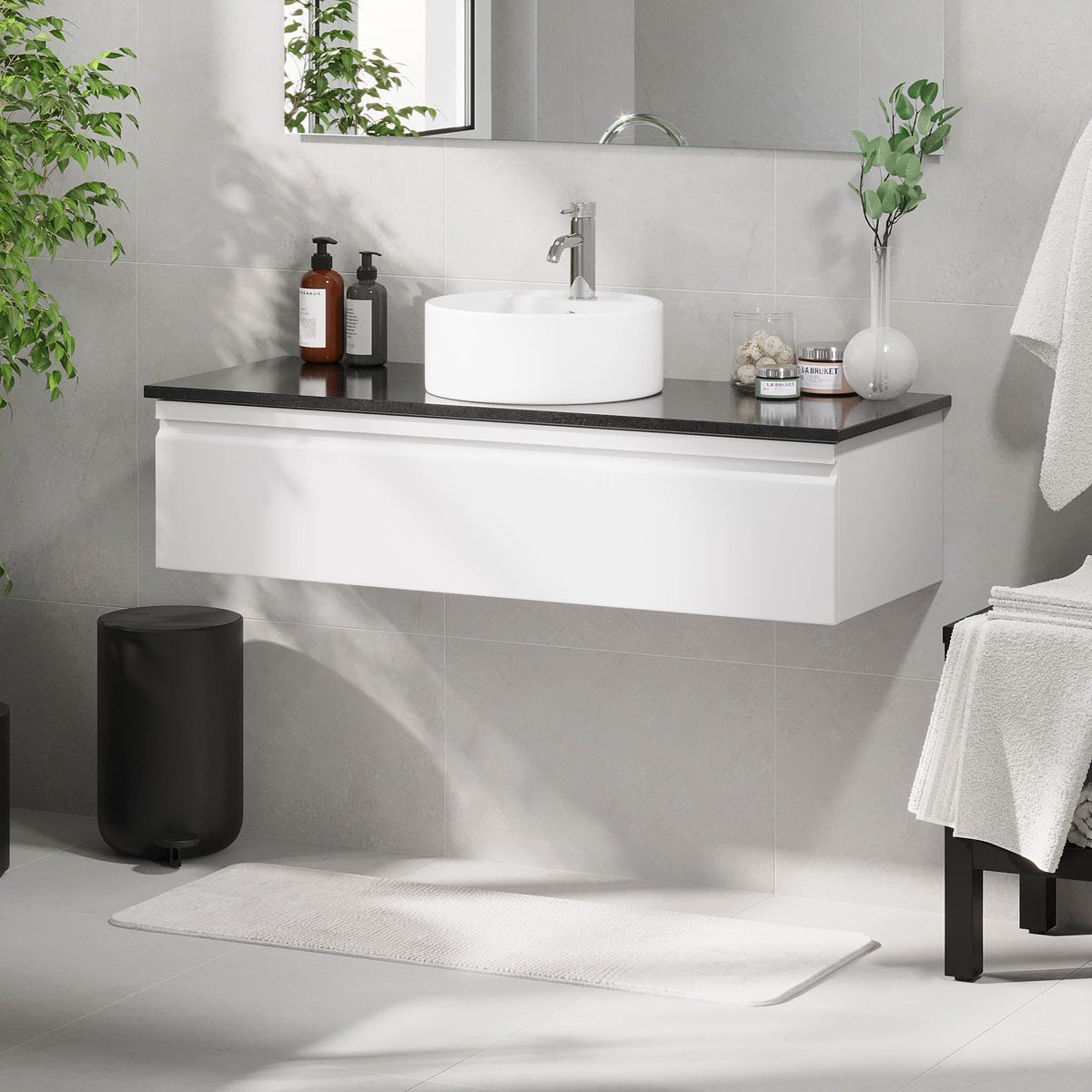Mirage, Furniture Set - Code, White Mat - 80 cm - MASTERSTORE - 8595677192605 - Furniture Set - Code - 89 - 080 - 03 - 01 - 41 - 8595677192605