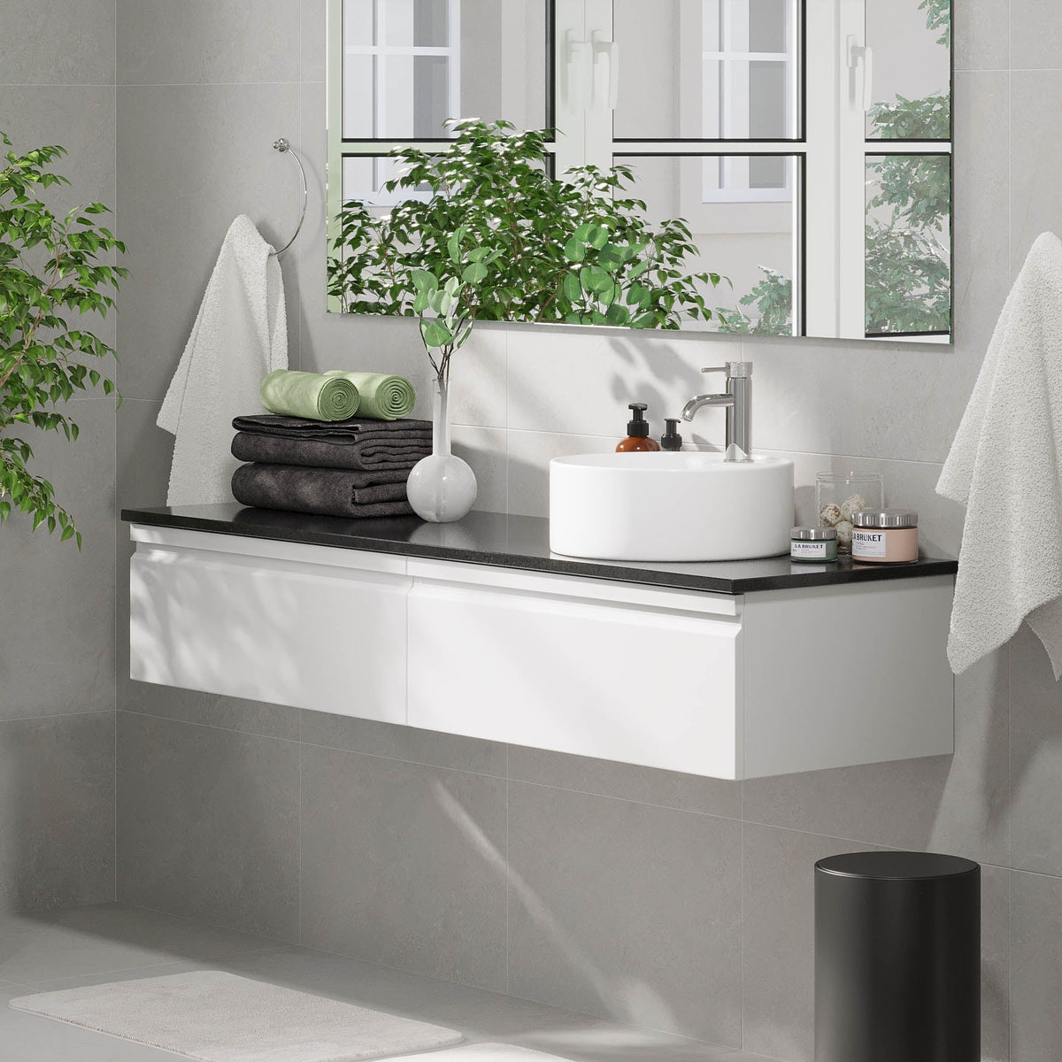 Mirage, Furniture Set - Code, White Mat - 80 cm - MASTERSTORE - 8595677192605 - Furniture Set - Code - 89 - 080 - 03 - 01 - 41 - 8595677192605