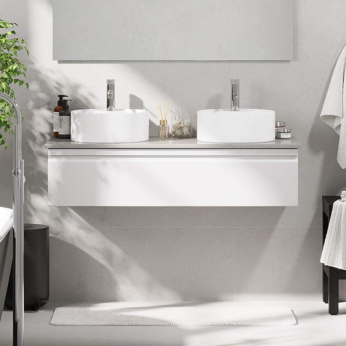 Mirage, Furniture Set - Code, White Mat - 120 cm - MASTERSTORE - 8595677192643 - Furniture Set - Code - 89 - 120 - 03 - 01 - 41 - 8595677192643