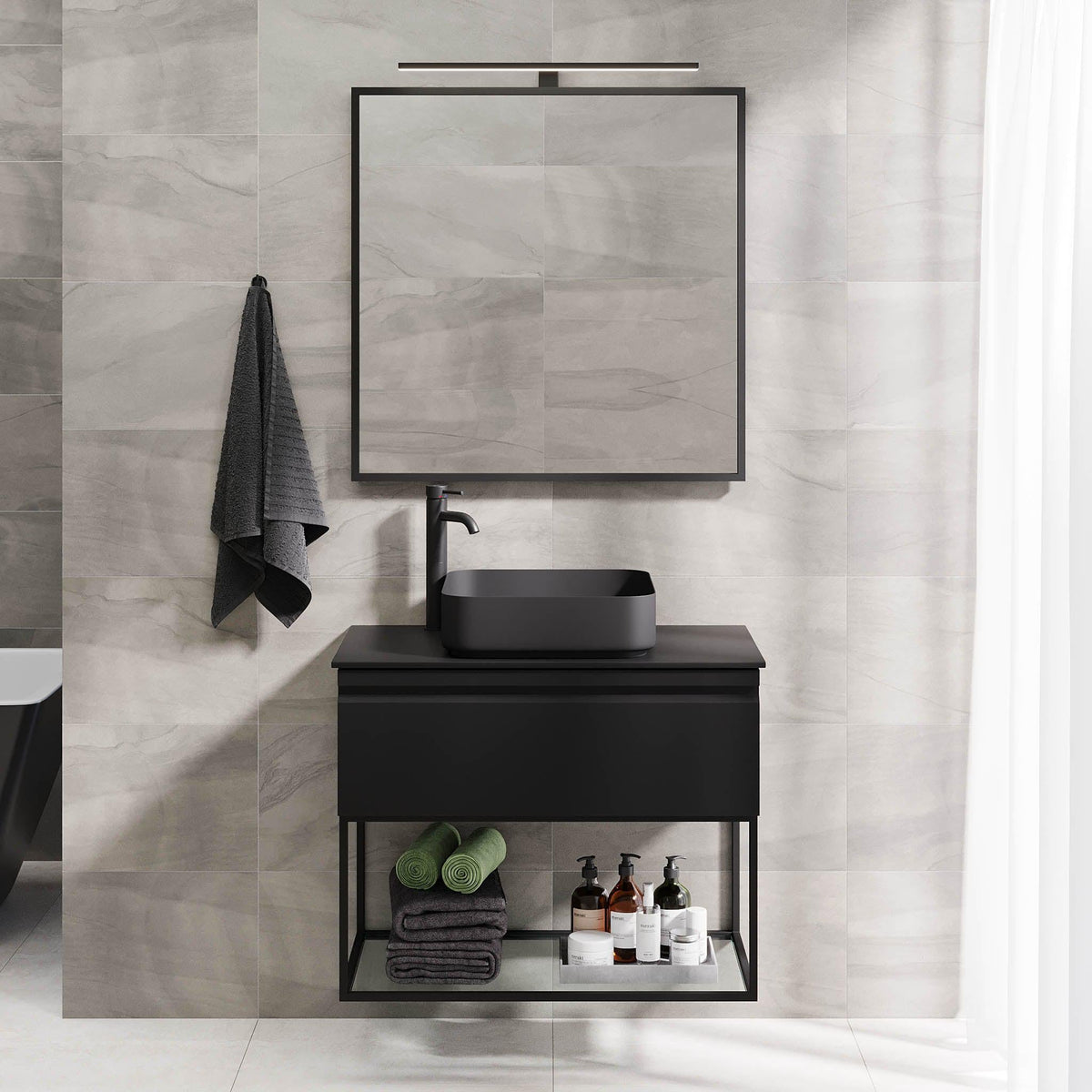 Kvalsund, Furniture Set - Code, Black Mat - 120 cm - MASTERSTORE - 8595677152753 - Furniture Set - Code - 89 - 120 - 25 - 02 - 31 - 8595677152753