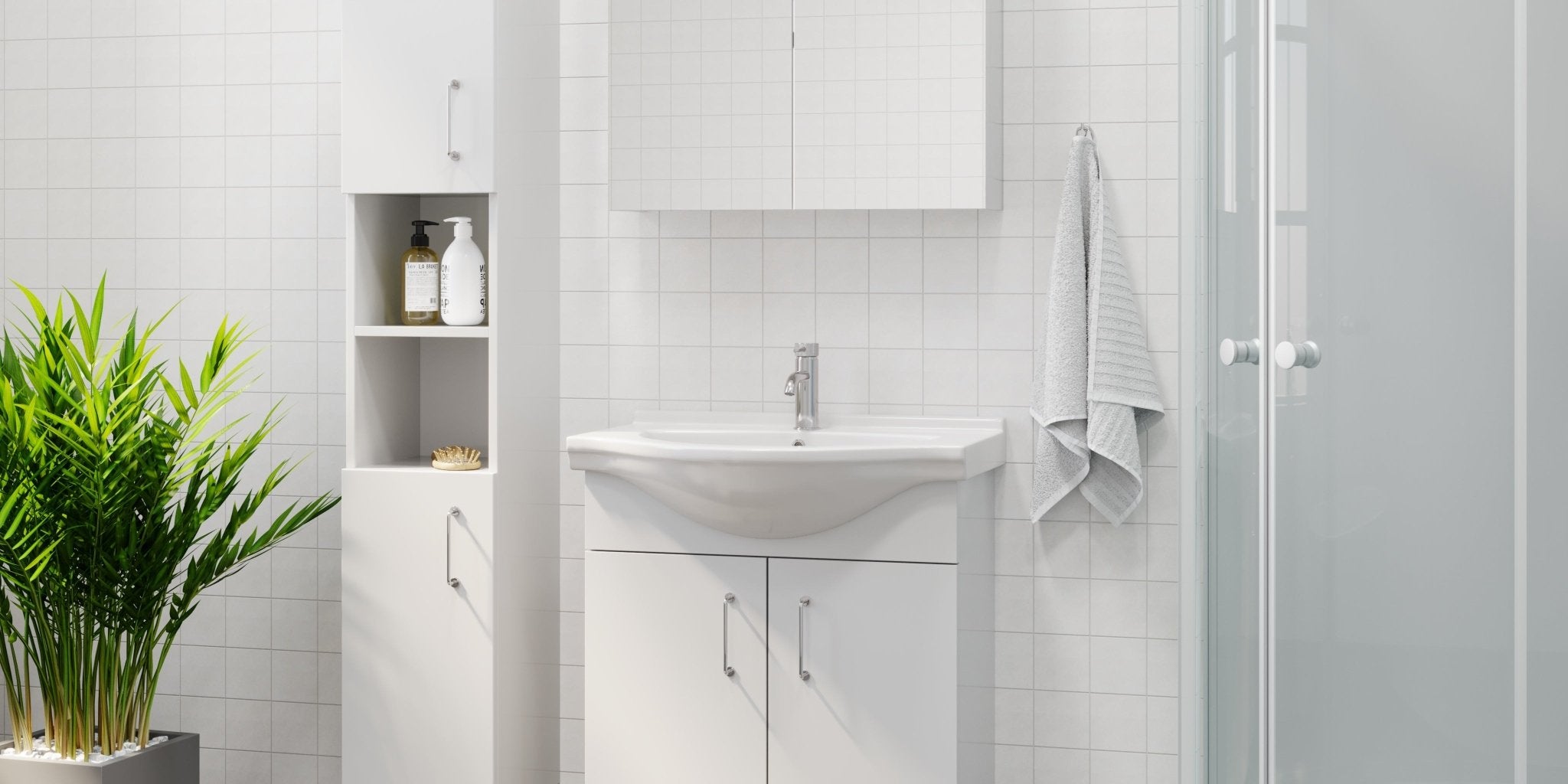 Irvington Badrumsmöbel - Tvättställsskåp - BATH DELUXE - BASIC - 95 - 070 - 01 - 11 - 01 - BATHDELUXE SWEDEN