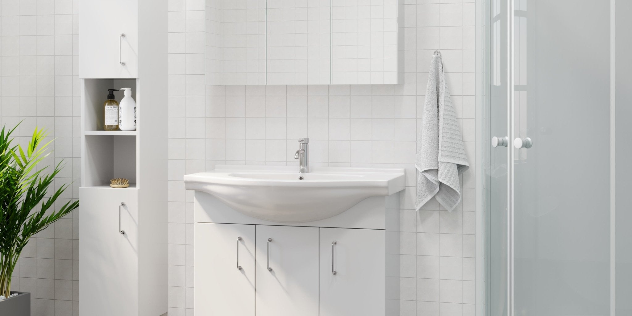 Irvington Badrumsmöbel - Tvättställsskåp - BATH DELUXE - BASIC - 95 - 090 - 01 - 11 - 01 - BATHDELUXE SWEDEN