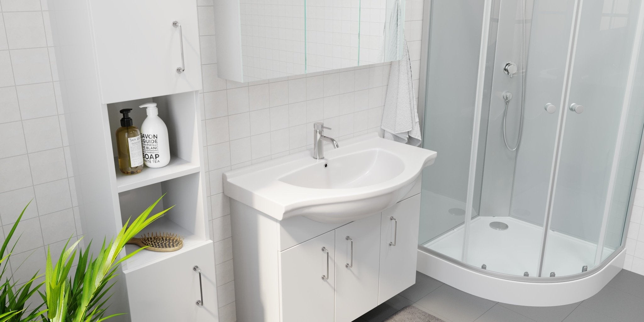 Irvington Badrumsmöbel - Tvättställsskåp - BATH DELUXE - BASIC - 95 - 090 - 01 - 11 - 01 - BATHDELUXE SWEDEN