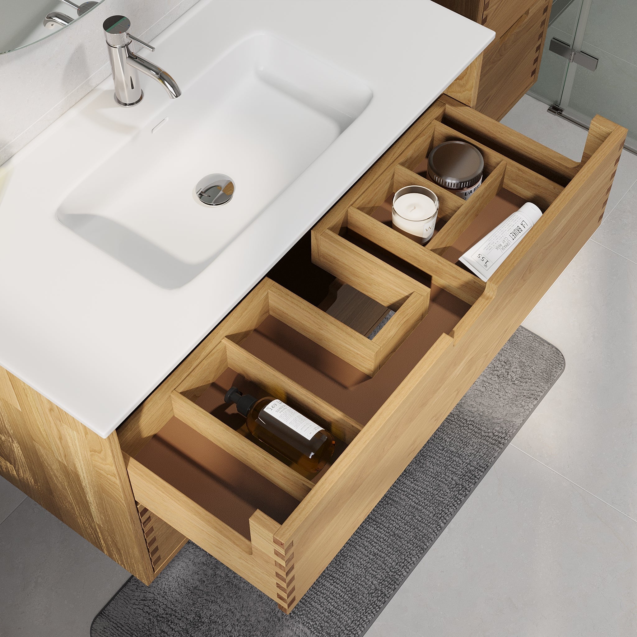 Gribskov, Furniture Set - Code, Oak - 60 cm - MASTERSTORE - 8595677199499 - Furniture Set - Code - 96 - 060 - 54 - 86 - 40 - 8595677199499