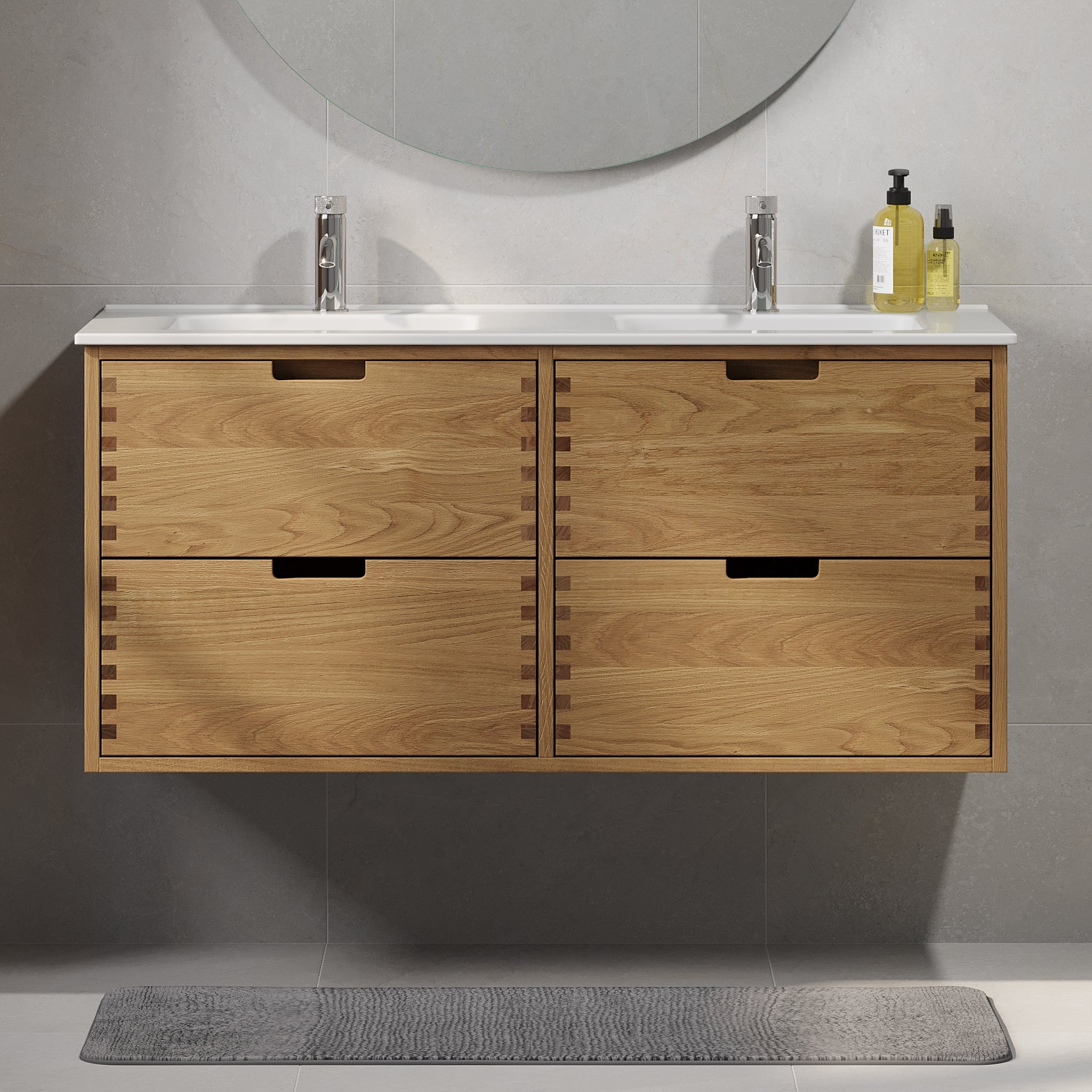 Gribskov Badrumsmöbel, Ek - Badrumsmöbel - BATH DELUXE - PRESTIGE - 96 - 120 - 54 - 86 - 40 - BATHDELUXE SWEDEN