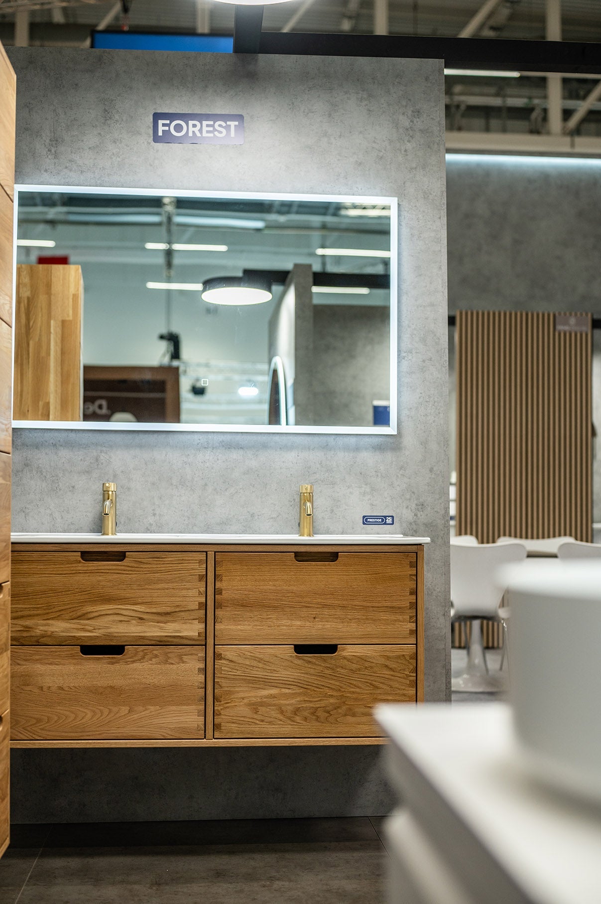 Gribskov Badrumsmöbel, Ek - Badrumsmöbel - BATH DELUXE - PRESTIGE - 96 - 120 - 54 - 86 - 40 - BATHDELUXE SWEDEN