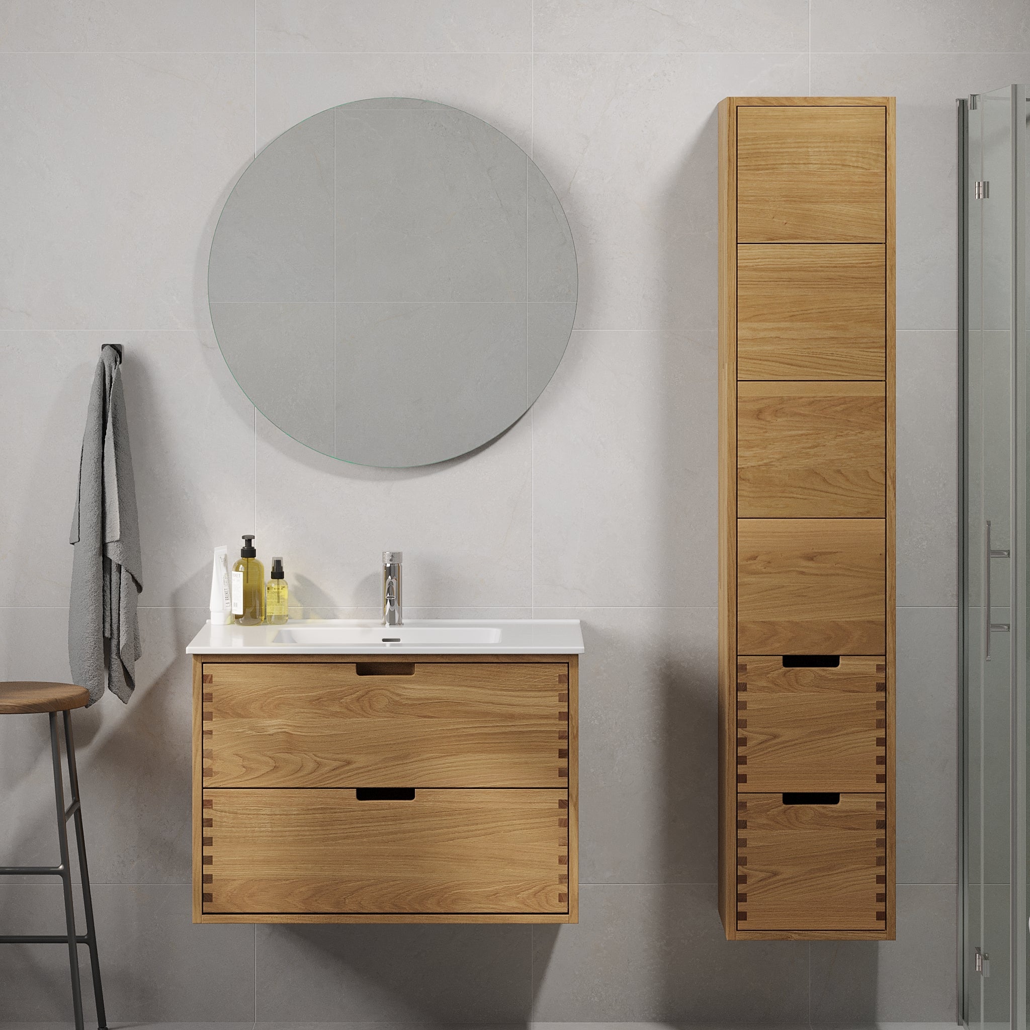 Gribskov, Furniture Set - Code, Oak - 120 cm - MASTERSTORE - 8595677199529 - Furniture Set - Code - 96 - 120 - 54 - 86 - 40 - 8595677199529