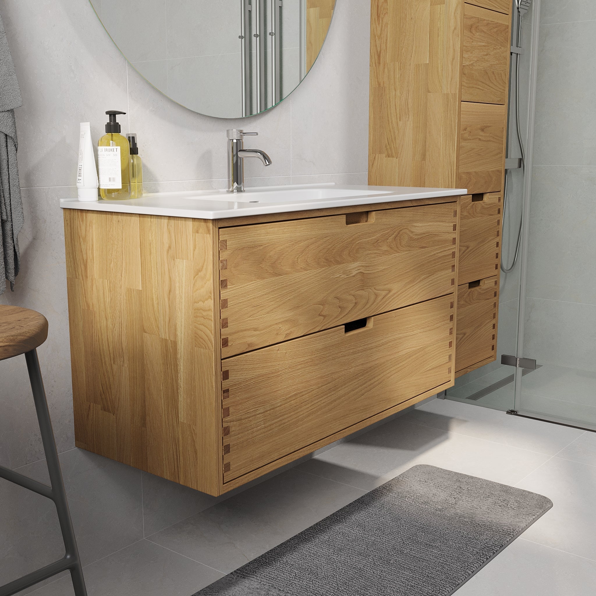 Gribskov, Furniture Set - Code, Oak - 120 cm - MASTERSTORE - 8595677199529 - Furniture Set - Code - 96 - 120 - 54 - 86 - 40 - 8595677199529