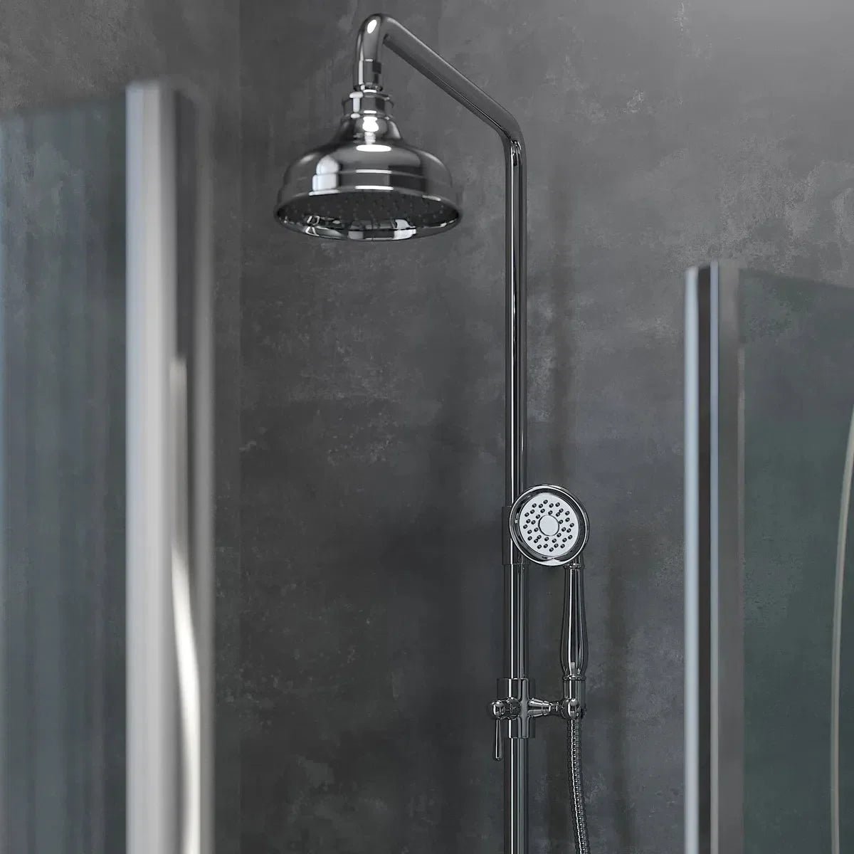 Ærøskøbing Takdusch m/tak - och handdusch - Takduschset - BATH DELUXE - EXCLUSIVE - 31 - 120 - 04 - 60 - 00 - BATHDELUXE SWEDEN