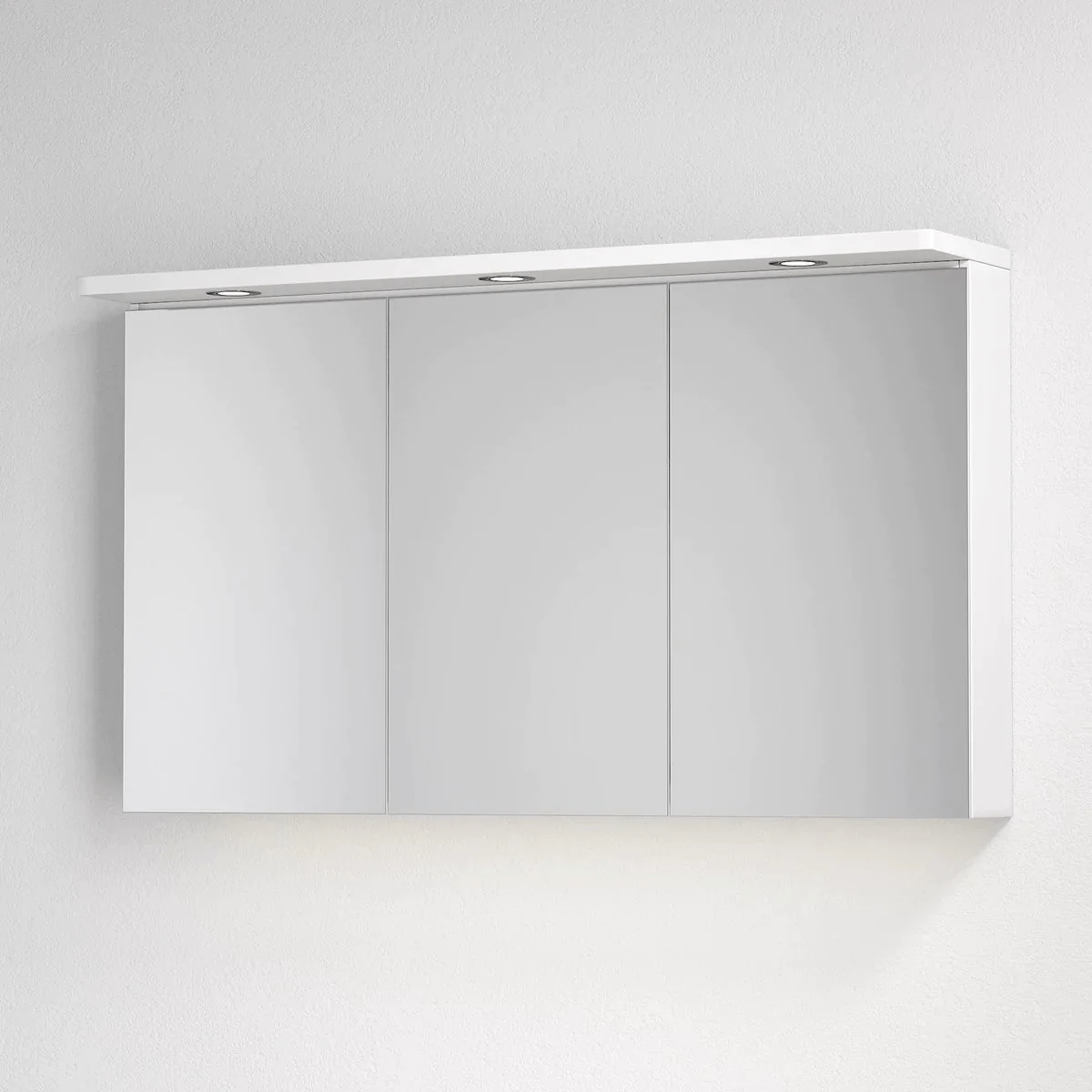 Fredrikstad Spegelskåp med LED belysning, Rektangulär, Vit Matt - Spegelskåp - BATH DELUXE - PRESTIGE - 02 - 120 - 02 - 01 - 00 - BATHDELUXE SWEDEN