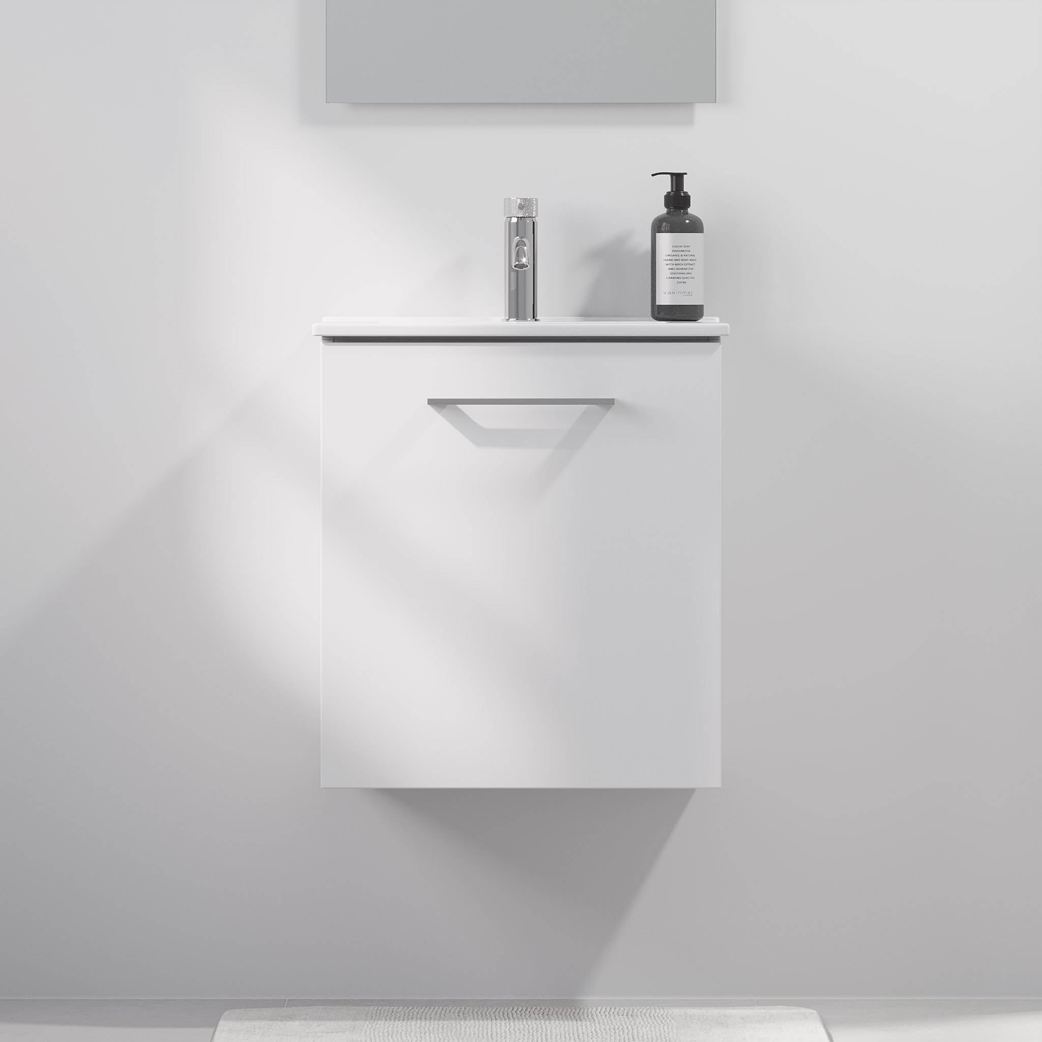 Magnor Badrumsmöbel Slimline med Luckor, Vit Matt - Tvättställsskåp - BATH DELUXE - EXCLUSIVE - 75 - 050 - 70 - 01 - 40 - BATHDELUXE SWEDEN