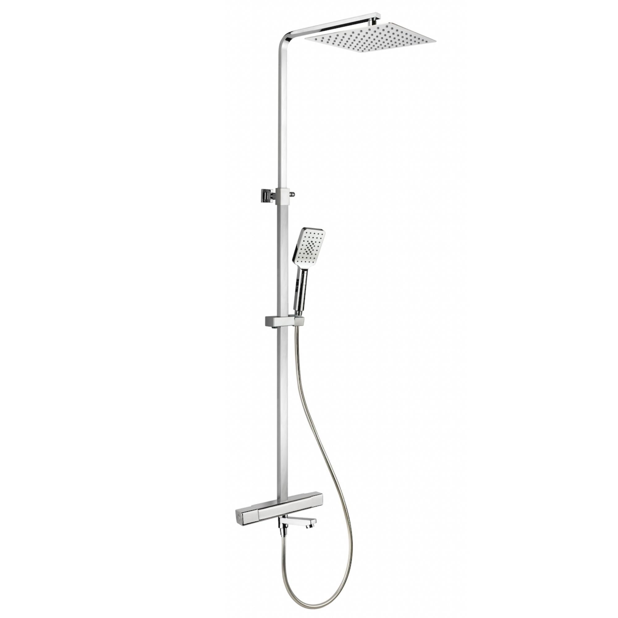 Næsby Takduschset med Badkarspip, 25 cm takdusch, Krom, 160 C/C - Takduschset - BATH DELUXE - EXCLUSIVE - 31 - 160 - 12 - 60 - 00 - BATHDELUXE SWEDEN