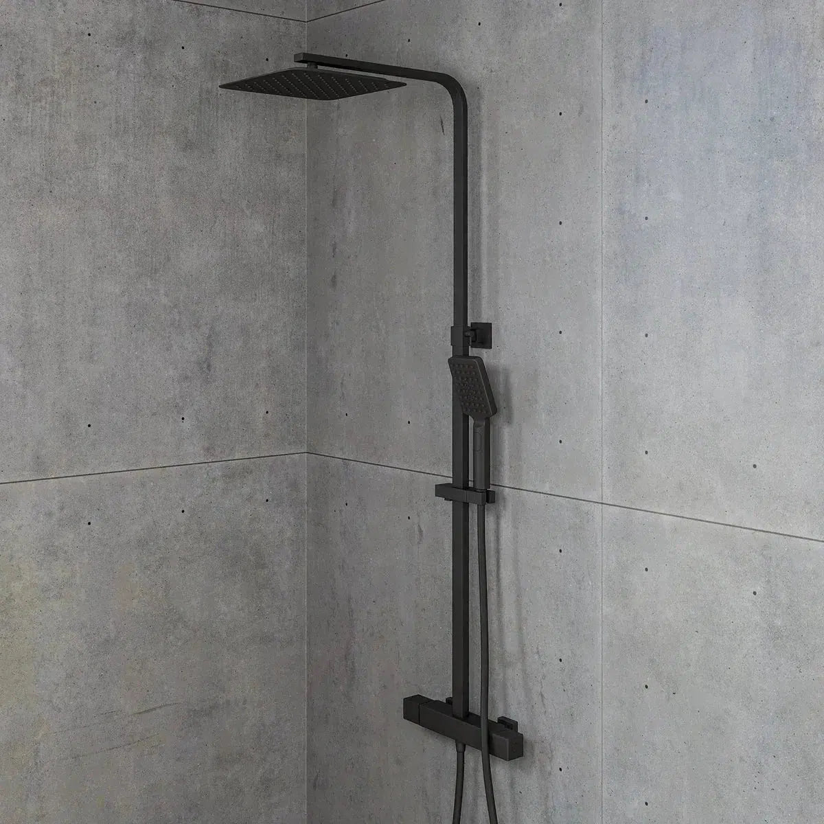 Næsby Takduschset m/Termostat blandare och 25 cm takdusch, 150 C/C - Takduschset - BATH DELUXE - EXCLUSIVE - 31 - 120 - 06 - 02 - 00 - BATHDELUXE SWEDEN