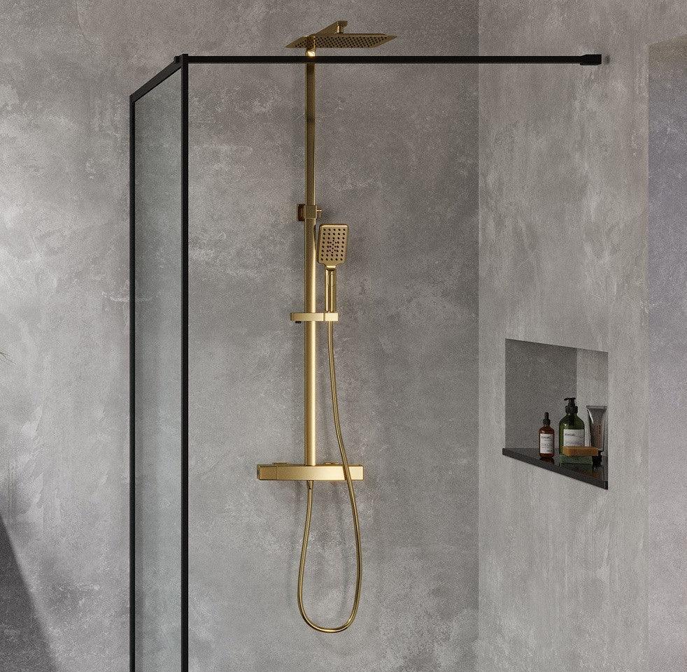 Næsby Takduschset m/Termostat blandare och 25 cm takdusch, 150 C/C - Takduschset - BATH DELUXE - EXCLUSIVE - 31 - 120 - 06 - 70 - 00 - BATHDELUXE SWEDEN