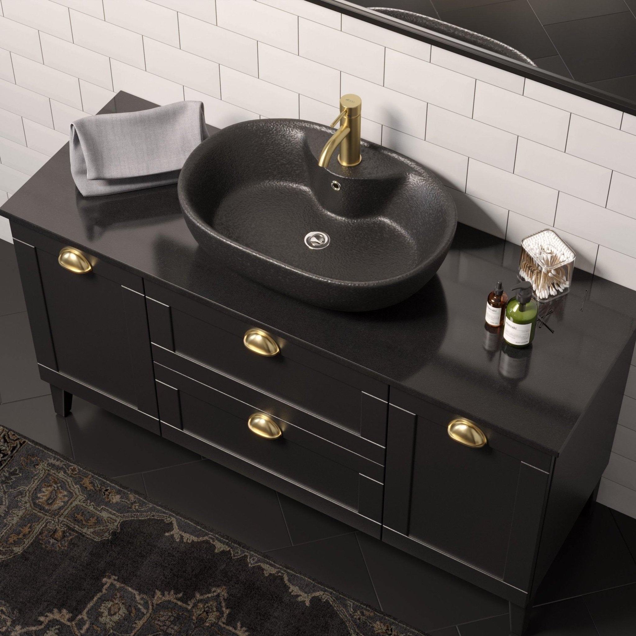 Nedstrand Badrumsmöbel - Tvättställsskåp - BATH DELUXE - PRESTIGE - 71 - 130 - 12 - 02 - 40 - BATHDELUXE SWEDEN