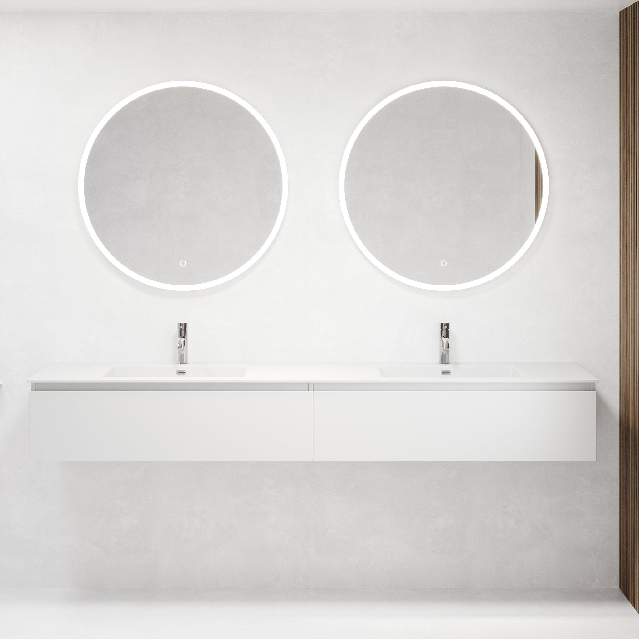 Sarnes Badrumsmöbel, Vit Matt - Tvättställsskåp - BATH DELUXE - PRESTIGE - 88 - 060 - 52 - 01 - 40 - BATHDELUXE SWEDEN