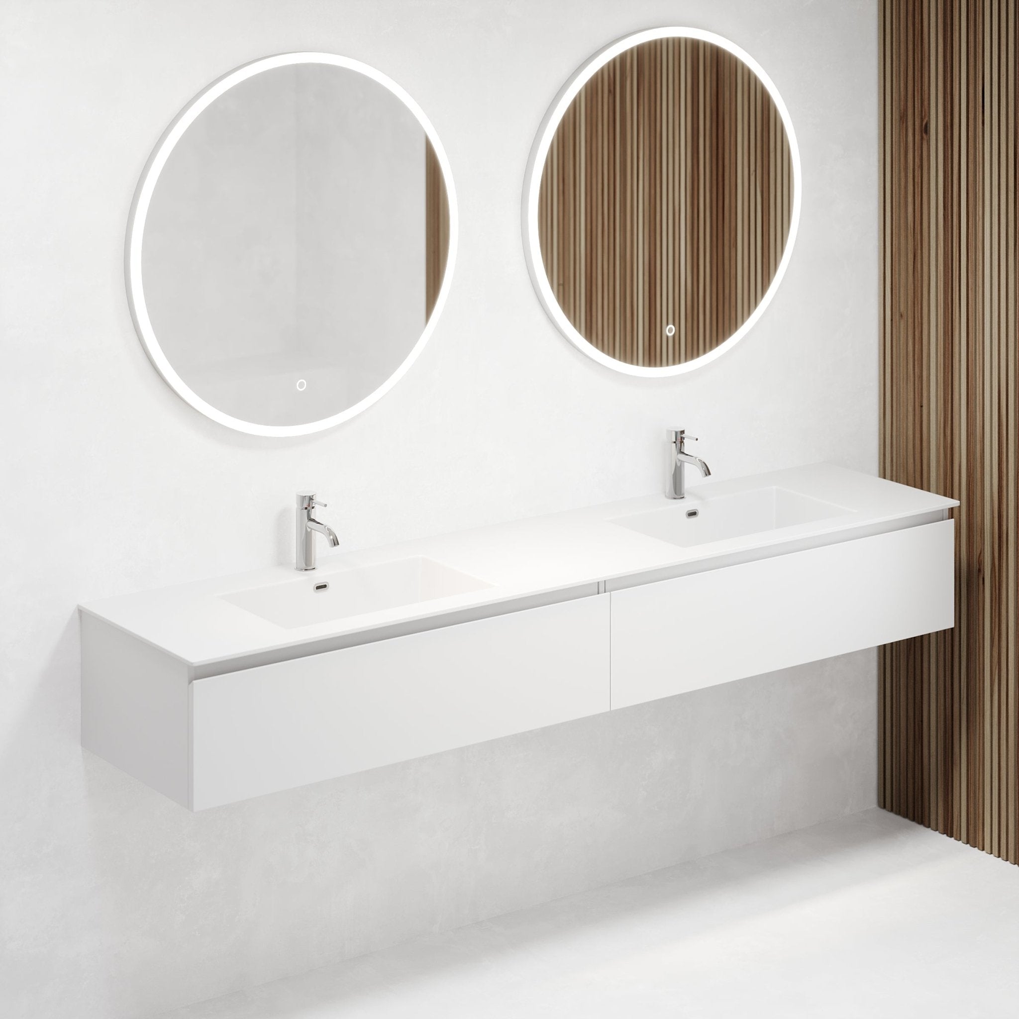 Sarnes Badrumsmöbel, Vit Matt - Tvättställsskåp - BATH DELUXE - PRESTIGE - 88 - 060 - 52 - 01 - 40 - BATHDELUXE SWEDEN