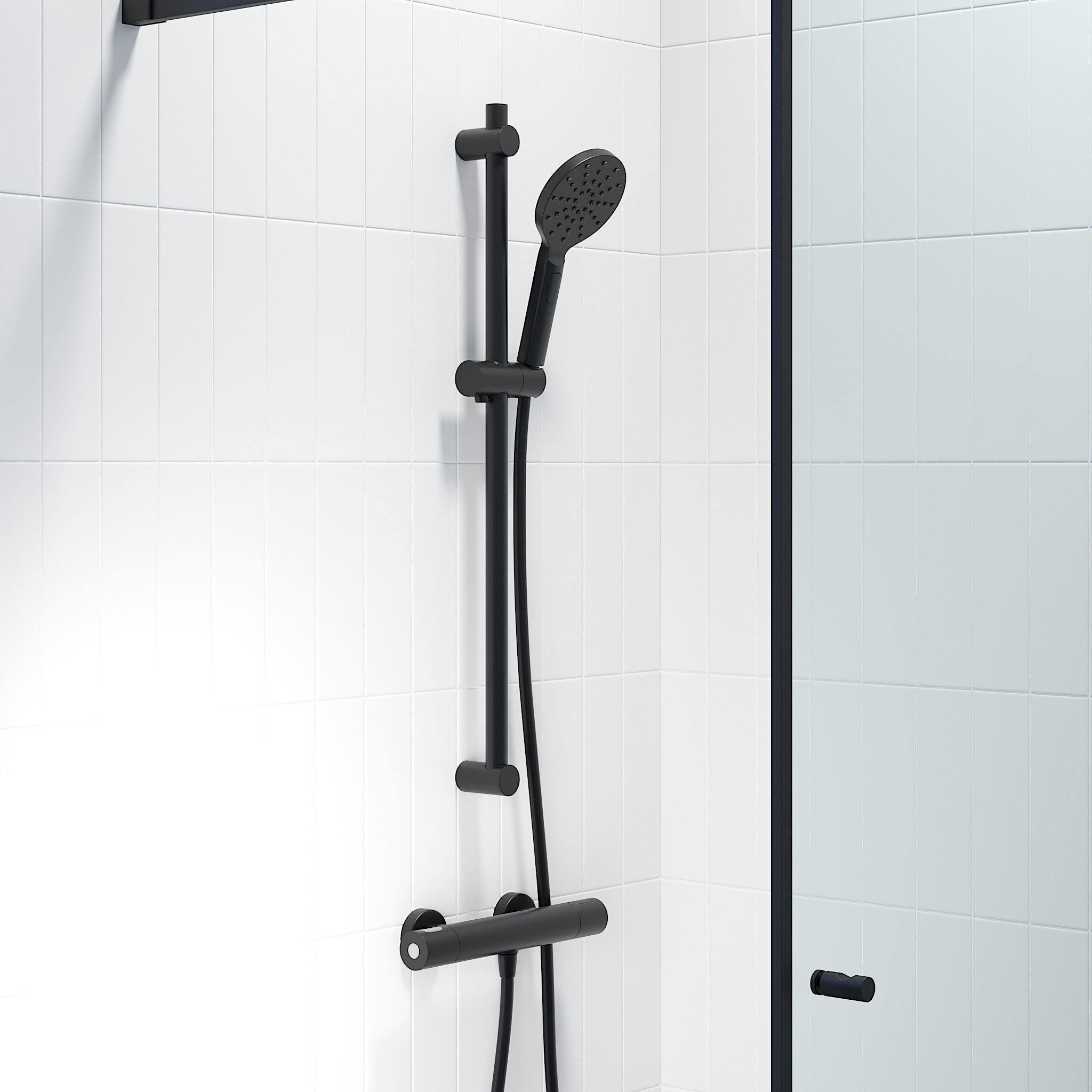 Strandby Termostat Duschblandare, Matt Svart - Duschblandare - BATH DELUXE - EXCLUSIVE - 28 - 015 - 02 - 02 - 00 - BATHDELUXE SWEDEN