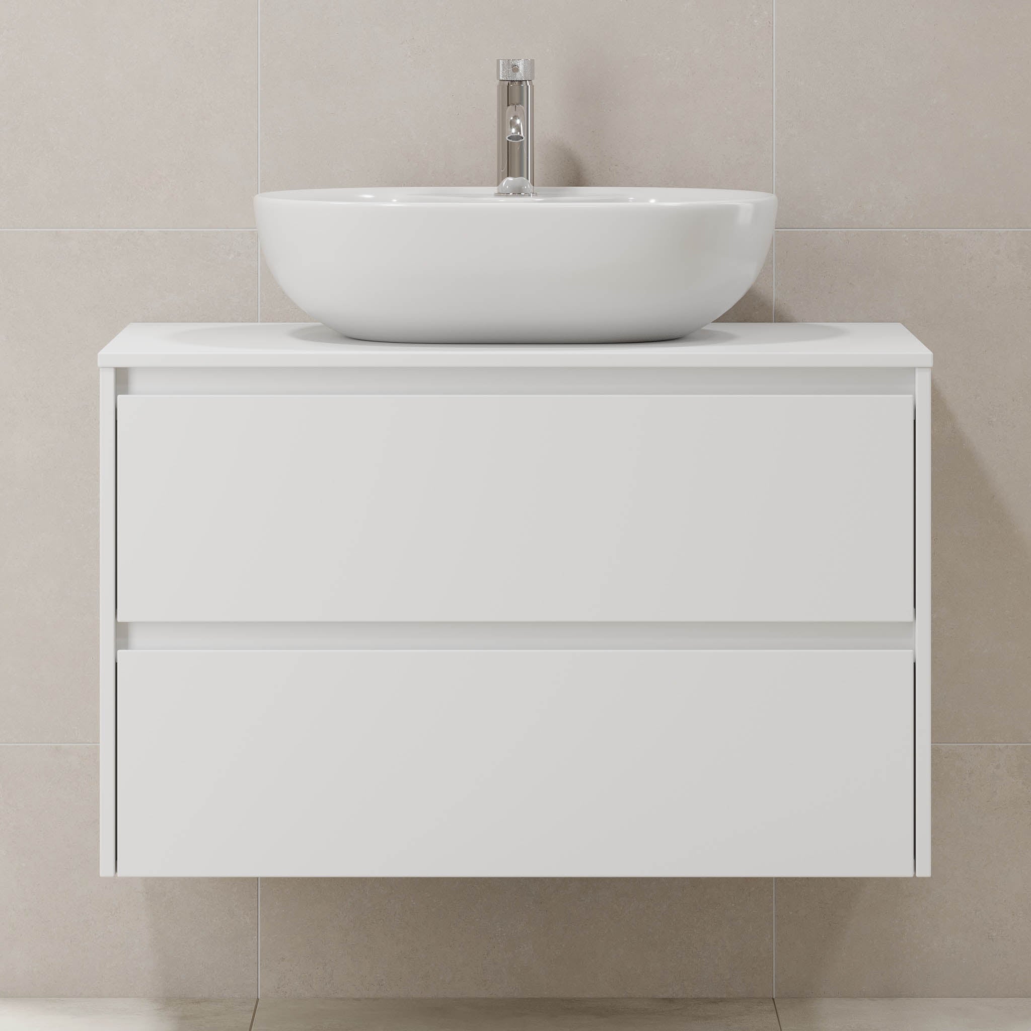 Svalbard Badrumsmöbel, Svart Matt - Tvättställsskåp - BATH DELUXE - EXCLUSIVE - 83 - 090 - 10 - 01 - 40 - BATHDELUXE SWEDEN