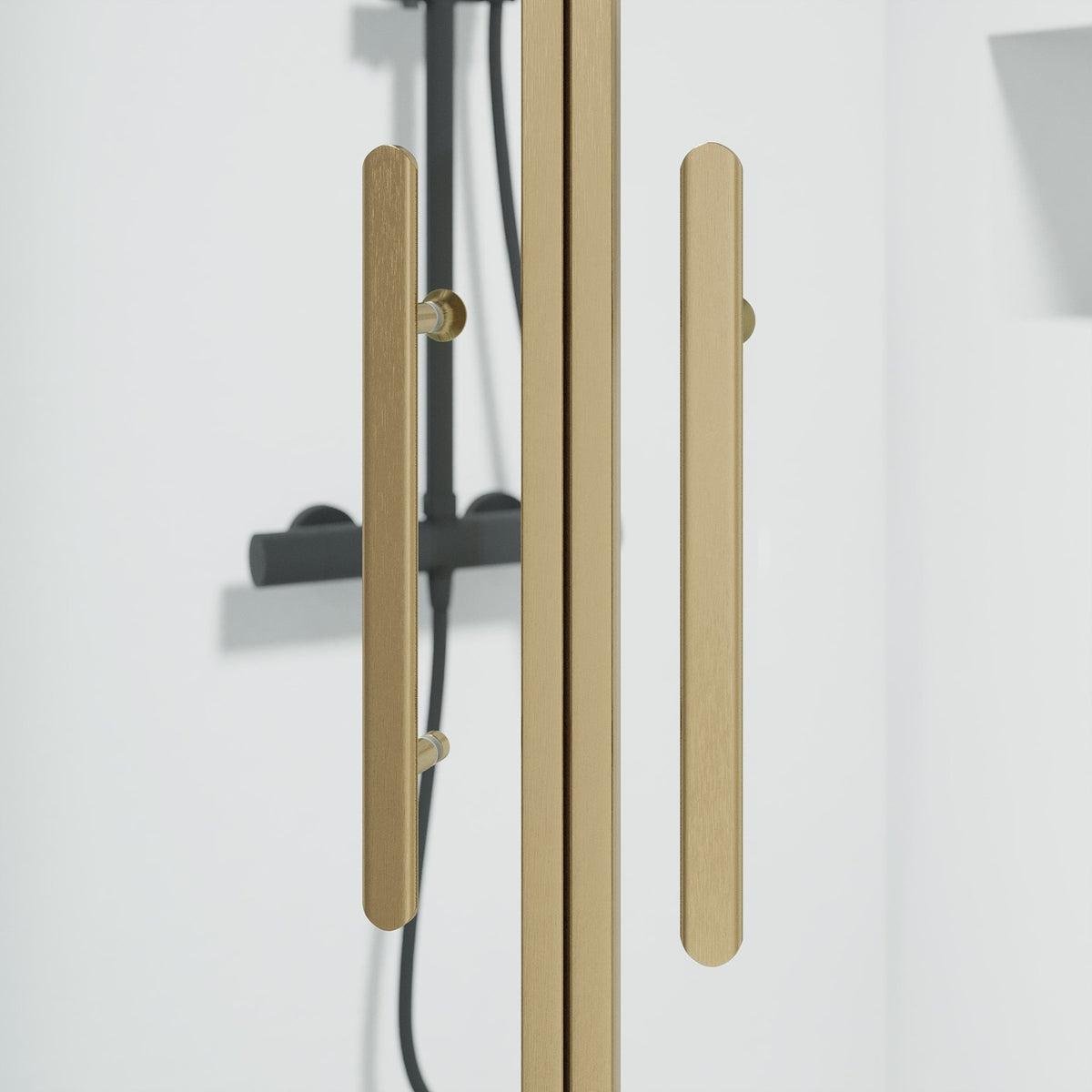 Vänern Duschhörn, Rund, Klarglas, Brons Profil - Duschhörna - BATH DELUXE - PRESTIGE - 35 - 101 - 70 - 50 - 00 - BATHDELUXE SWEDEN