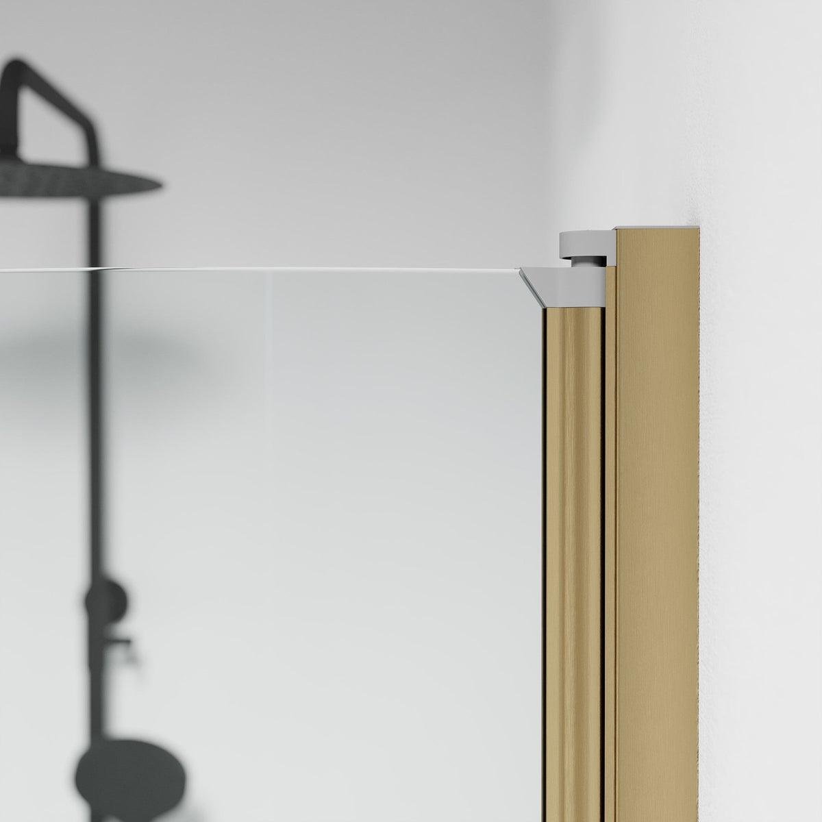 Vänern Duschhörn, Rund, Klarglas, Brons Profil - Duschhörna - BATH DELUXE - PRESTIGE - 35 - 101 - 70 - 50 - 00 - BATHDELUXE SWEDEN