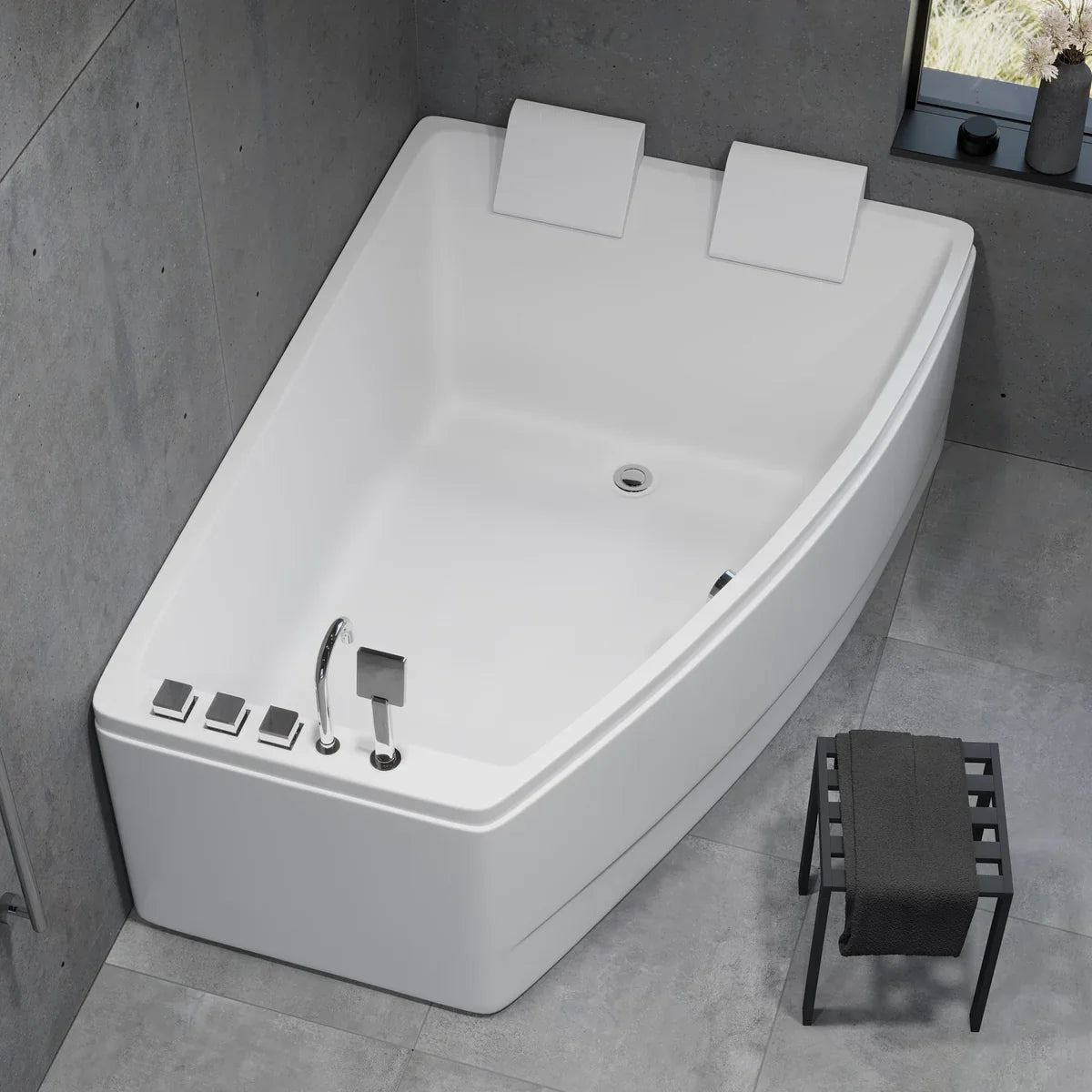 Vejlefjord Hörnbadkar - Inbyggnadsbadkar - BATH DELUXE - EXCLUSIVE - 11 - 160 - 06 - 11 - 00 - BATHDELUXE SWEDEN