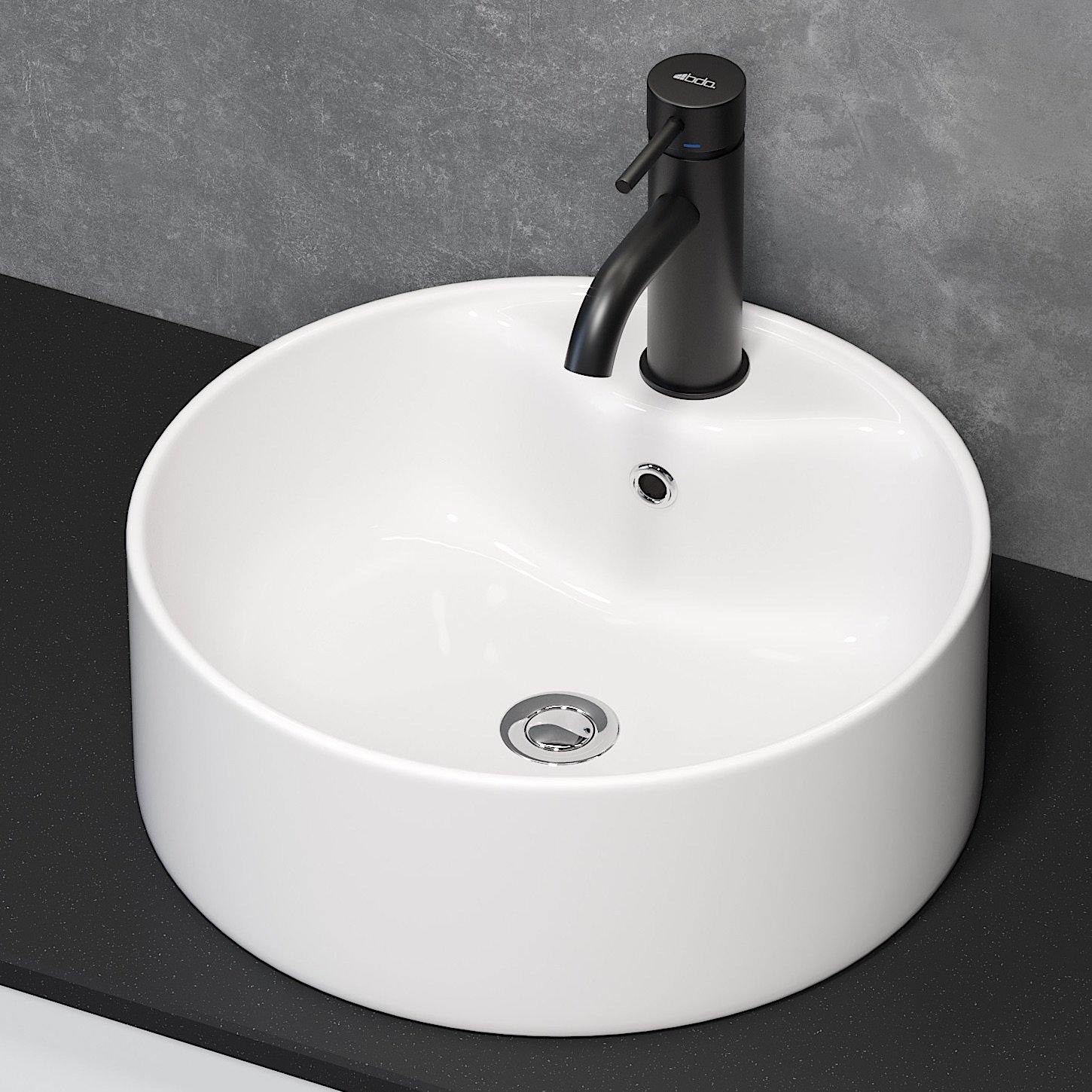 Vikedal Fristående Tvättställ, Vitt - Handfat - BATH DELUXE - EXCLUSIVE - 06 - 038 - 09 - 11 - 00 - BATHDELUXE SWEDEN