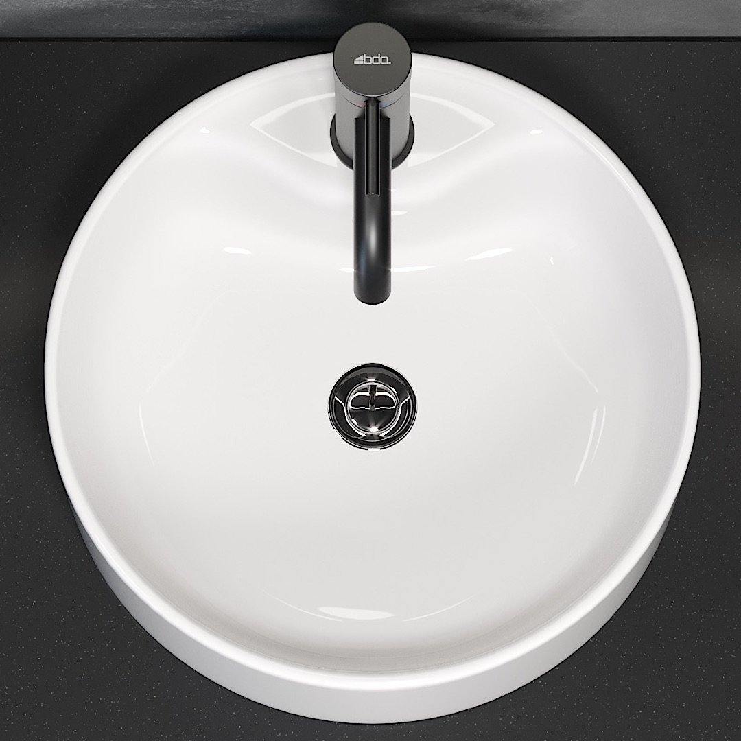 Vikedal Fristående Tvättställ, Vitt - Handfat - BATH DELUXE - EXCLUSIVE - 06 - 038 - 09 - 11 - 00 - BATHDELUXE SWEDEN