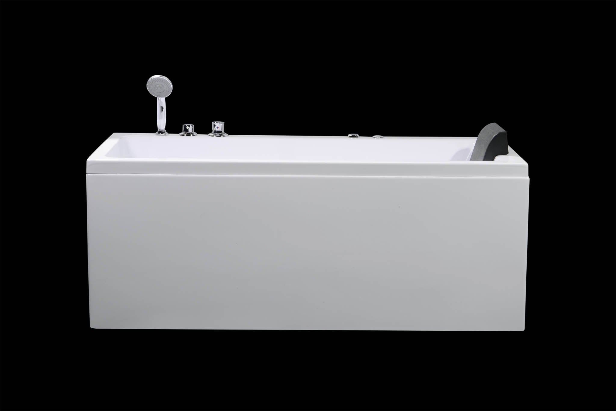 Wilson rektangulärt spabad, 160 cm, Högblank Vit - Bubbelbadkar - BATH DELUXE - BASIC - 12 - 160 - 20 - 01 - 02 - BATHDELUXE SWEDEN